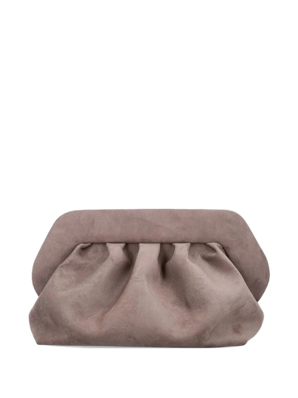 Themoirè Bios ruched clutch bag - Grigio
