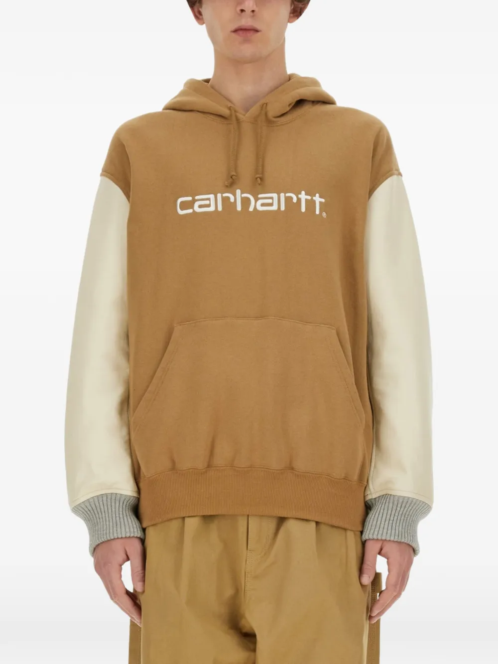 Junya Watanabe MAN x Carhartt colour-block hoodie - Marrone