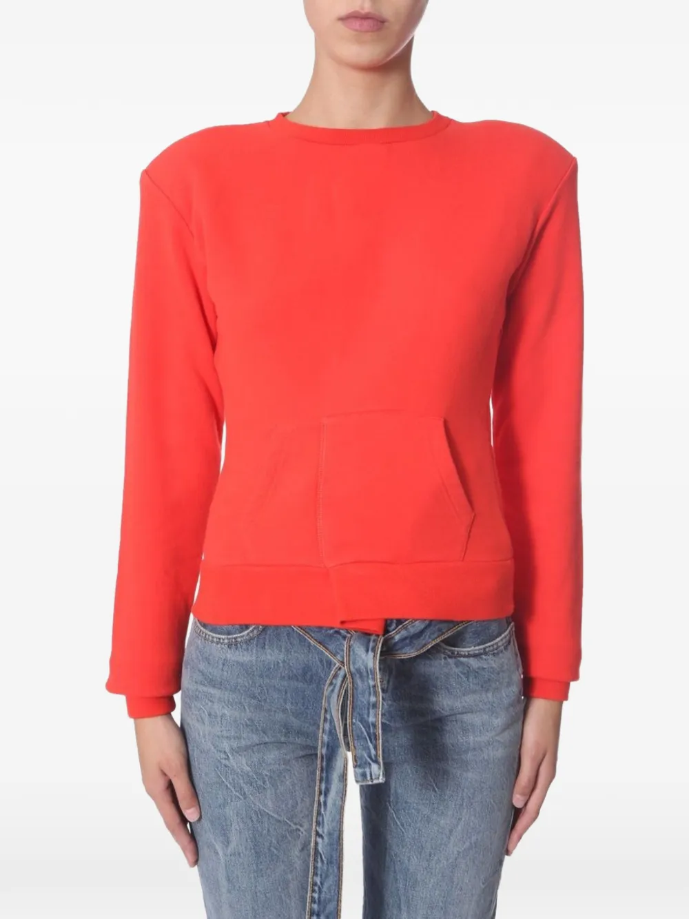 UNRAVEL PROJECT pocket crew neck sweatshirt - Rosso