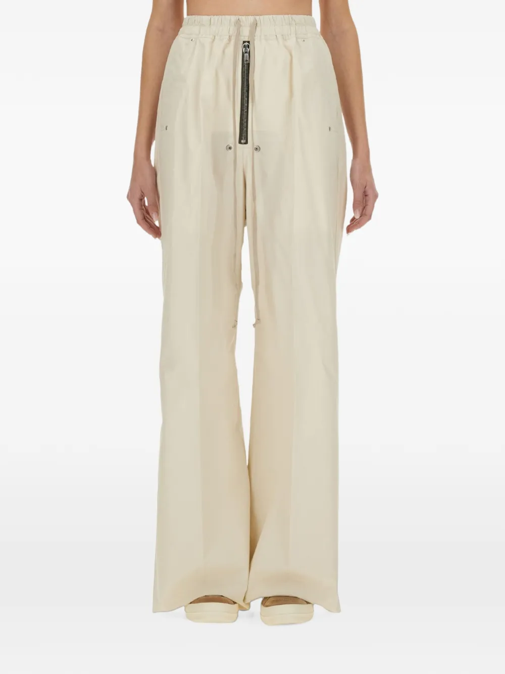 Rick Owens zip-detail drawstring trousers - Nude