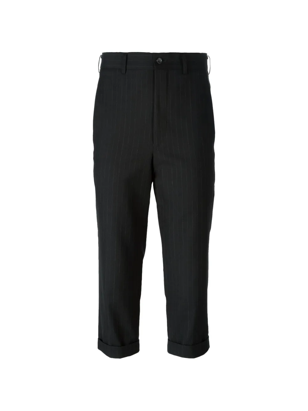 Comme Des Garçons pinstripe cropped trousers · M