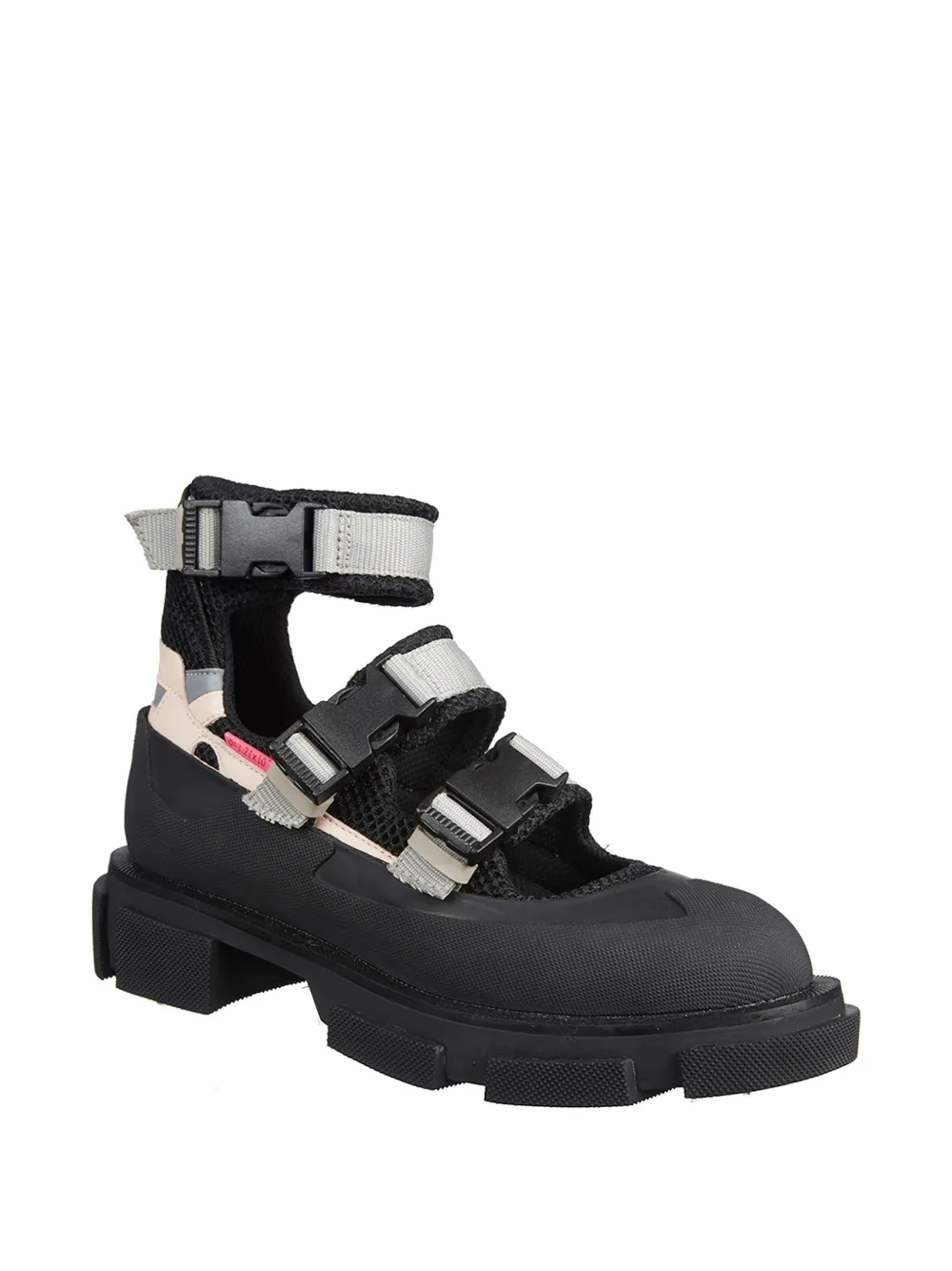 Both Gao buckle-strap sandals Zwart