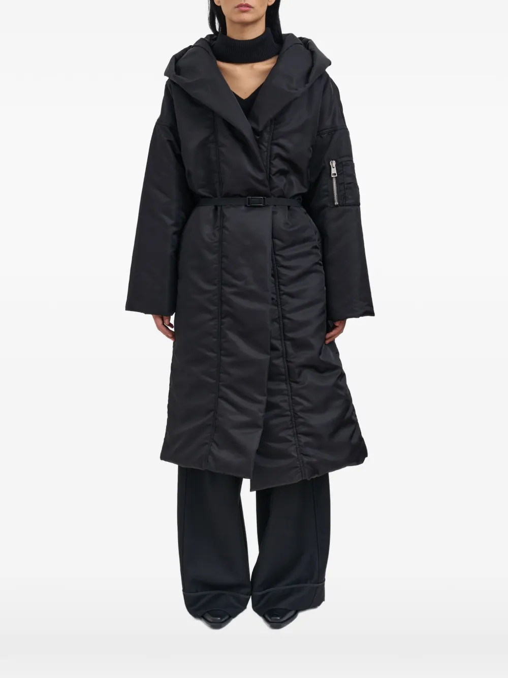 Andrea Ya'aqov padded coat - Nero