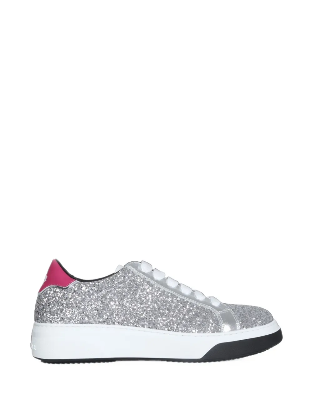 DSQUARED2 Bumper glitter sneakers - Argent DSQUARED2 Bumper glitter sneakers - Argent