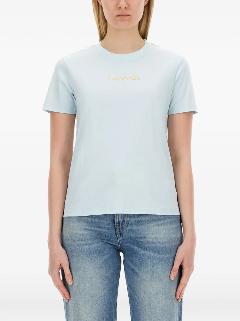 Lanvin logo T-shirt - Blu