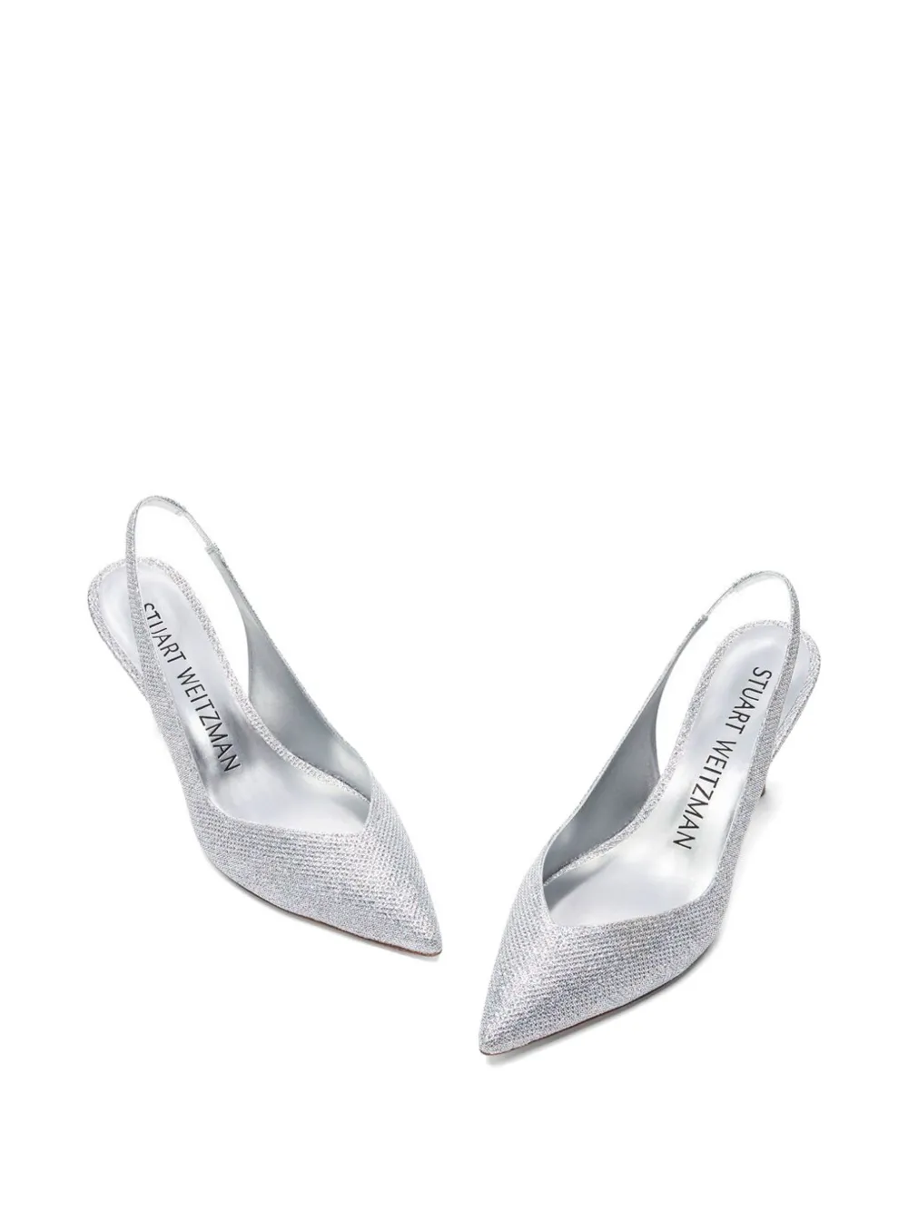 Stuart Weitzman Eva slingback pumps Zilver