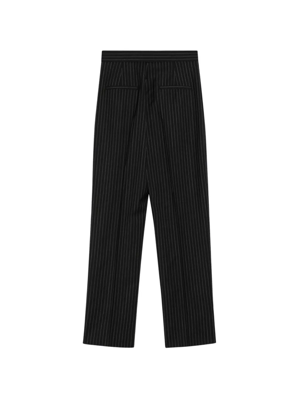 Max Mara Wollen broek met krijtstreep Zwart