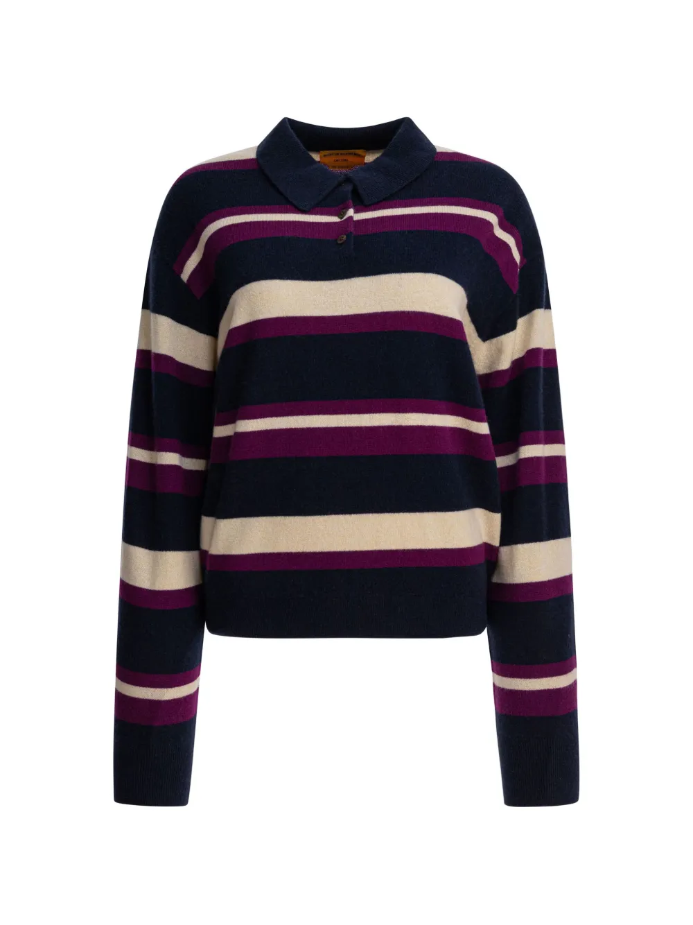 Guest In Residence striped polo shirt · M