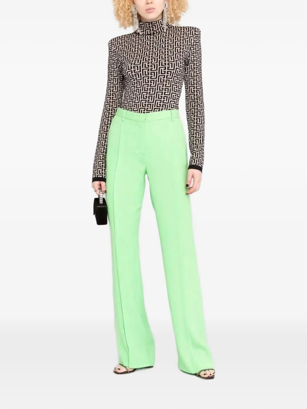 Balmain Trui met monogram Beige