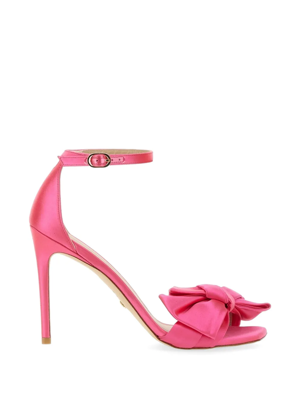 Stuart Weitzman Nudistcurve Loveknot sandalen Roze
