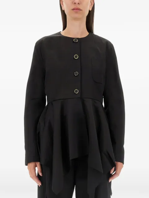 Uma Wang Koney buttoned peplum shirt