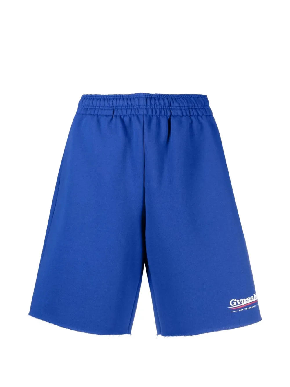 VETEMENTS Shorts con bordi sfrangiati - Blu