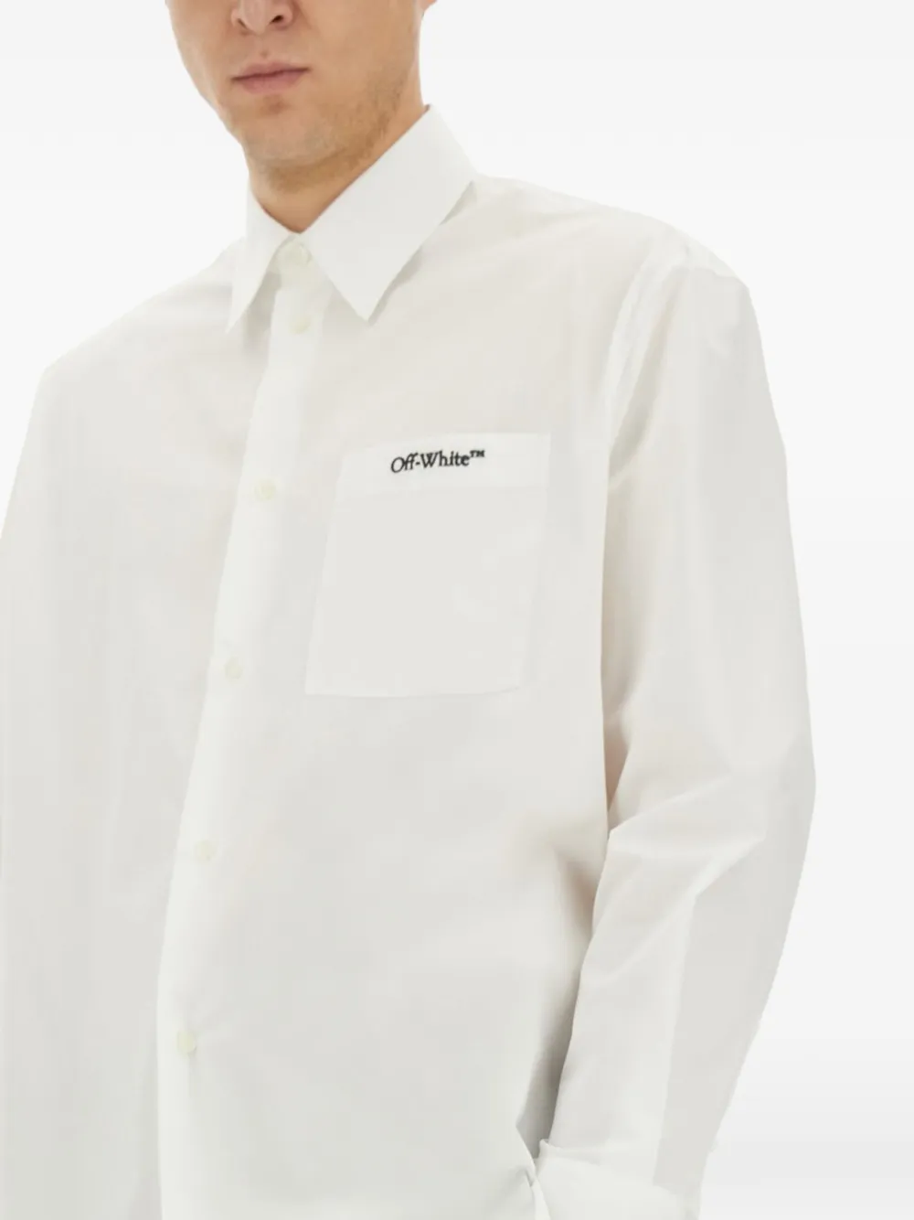 Off-White Overhemd met borstzak Wit
