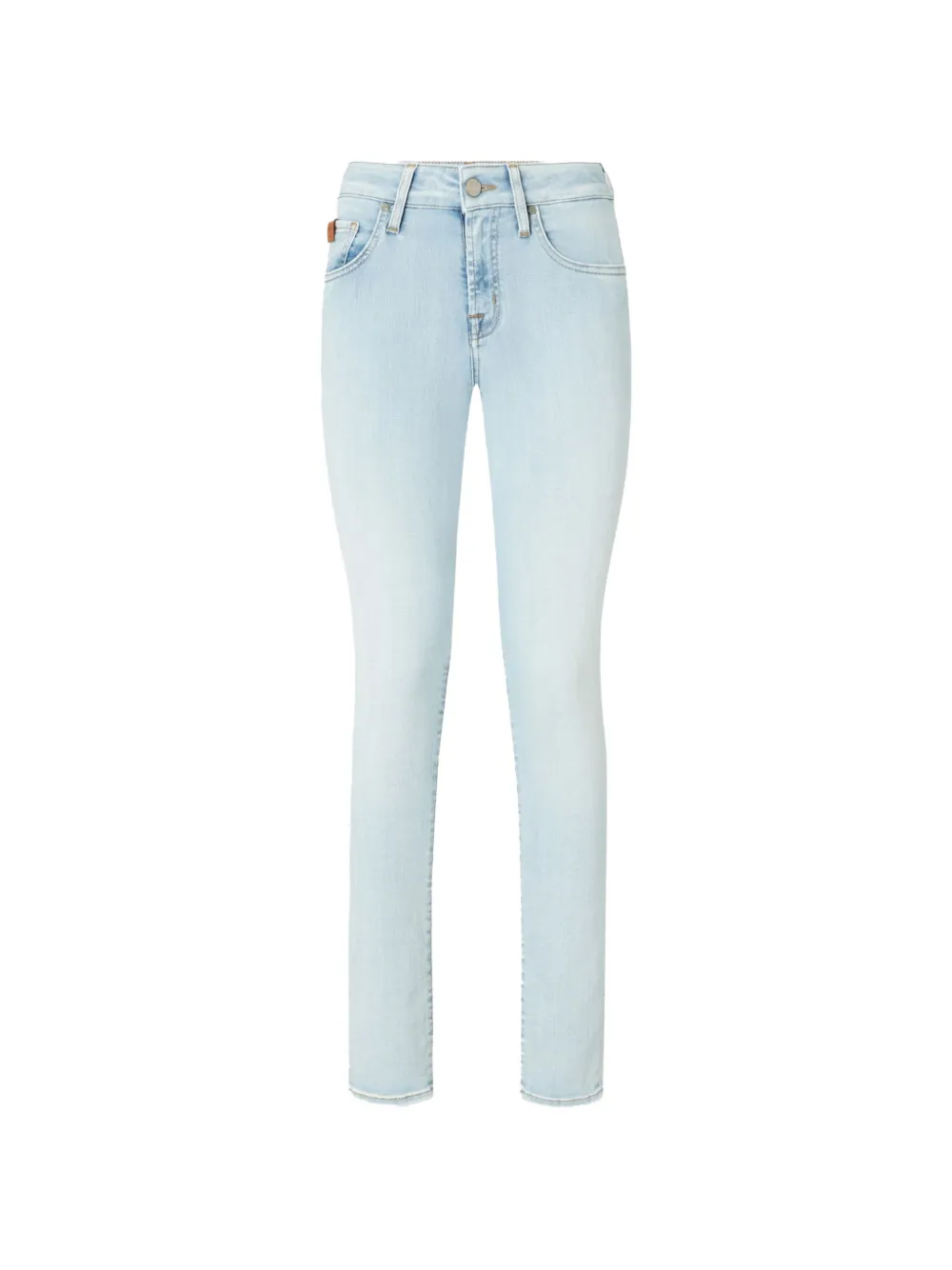 Jacob Cohën logo-patch skinny jeans - Blu