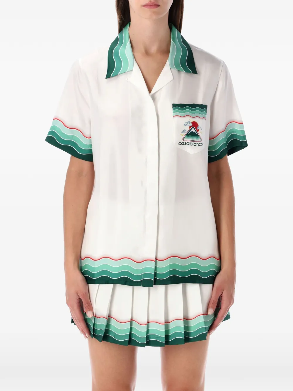 Casablanca short-sleeve shirt – White