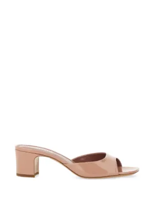 Manolo Blahnik Haribalmu レザーサンダル | ニュートラル | FARFETCH JP