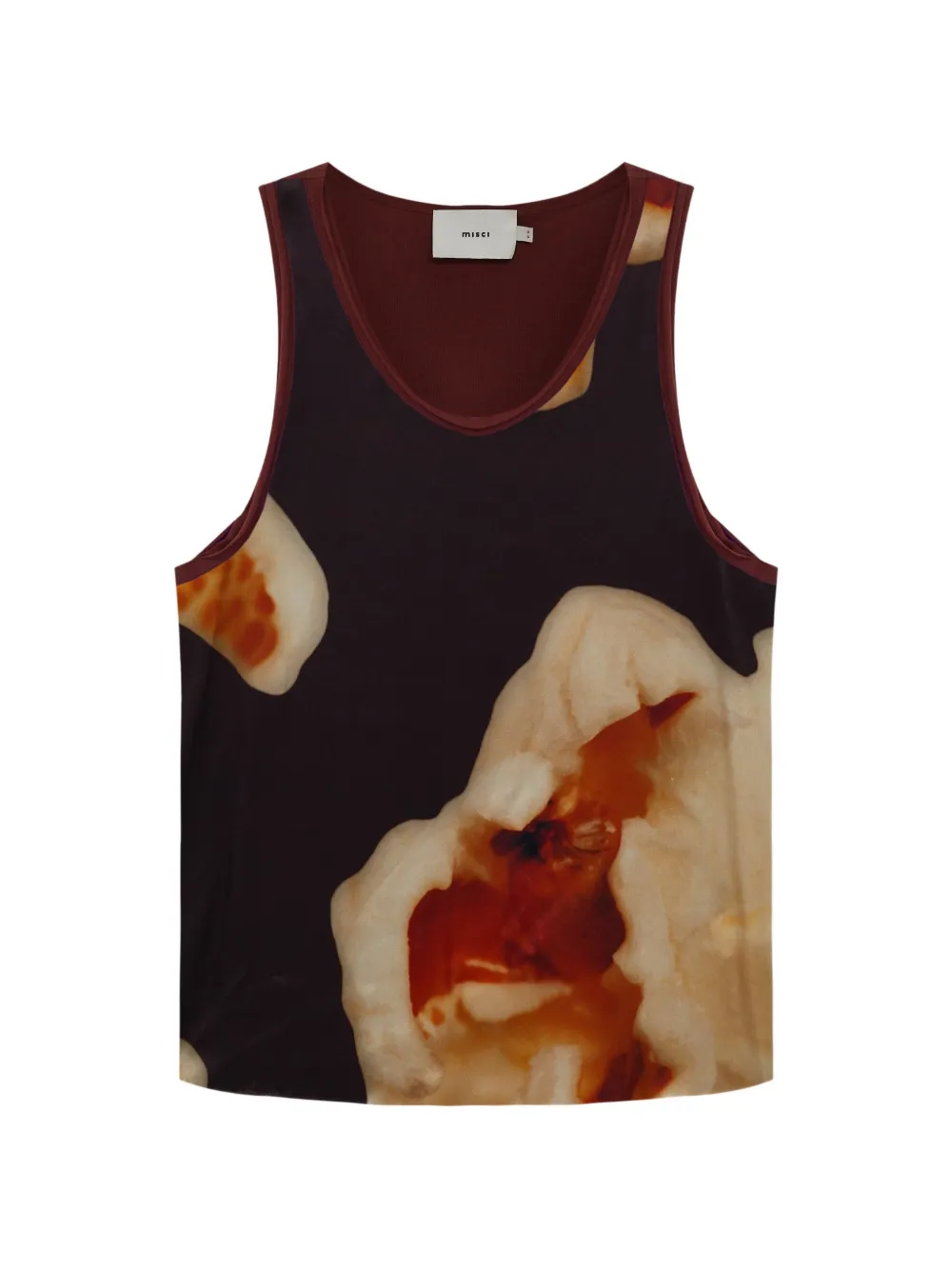 MISCI Amintas popcorn printed tank - Rosso