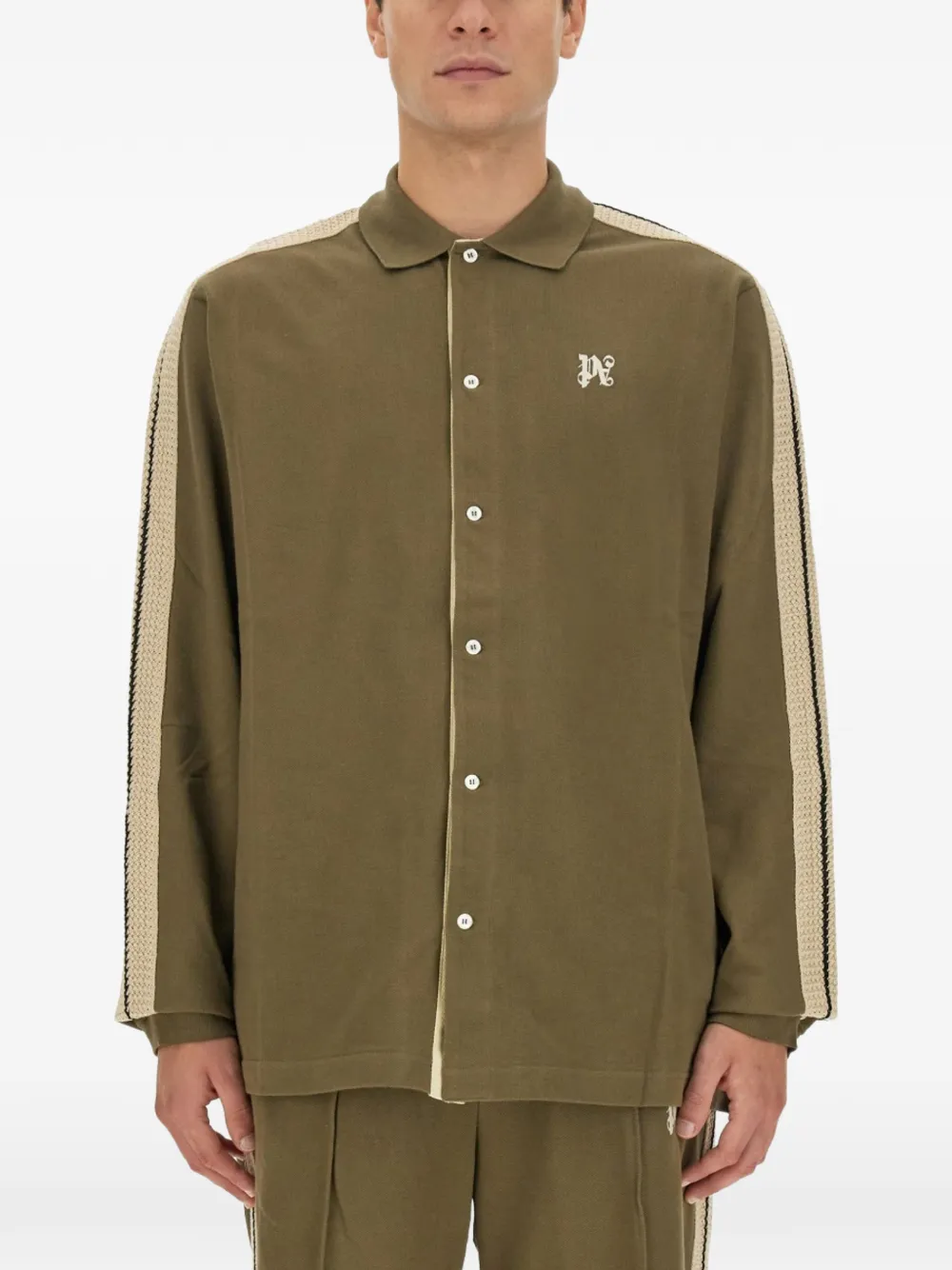 Palm Angels monogram shirt - Verde