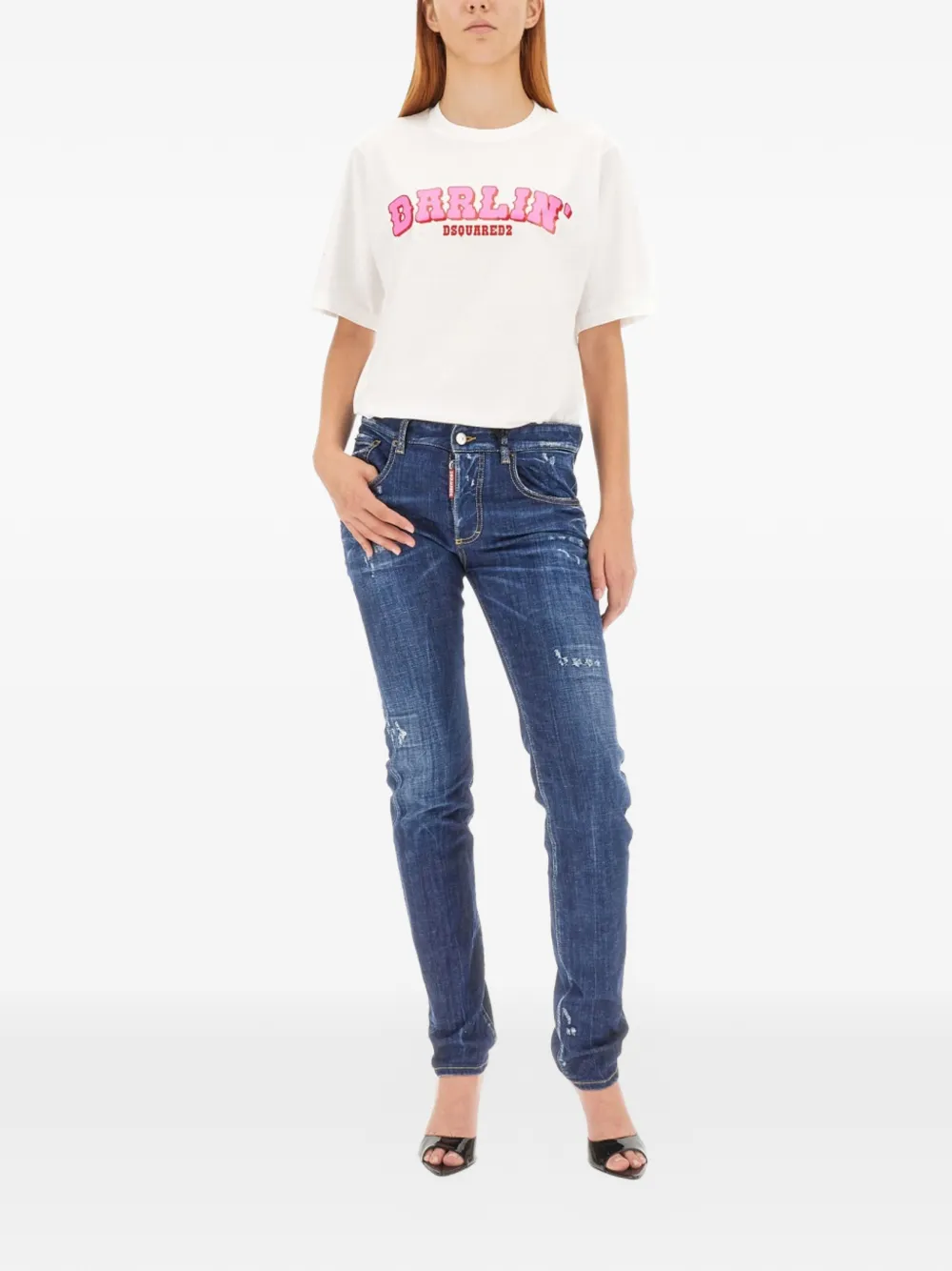 DSQUARED2 Gerafelde jeans Blauw