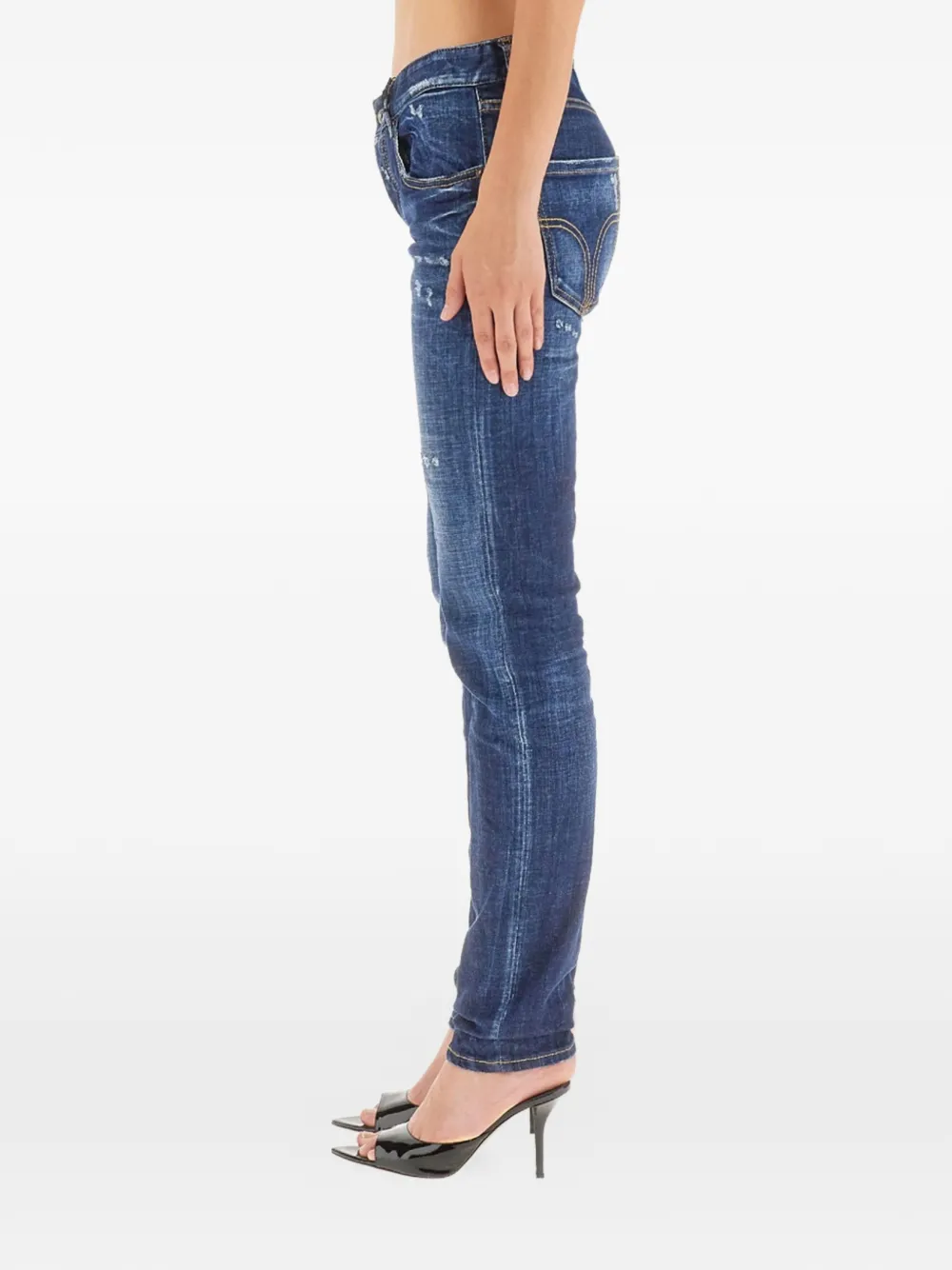 DSQUARED2 Gerafelde jeans Blauw
