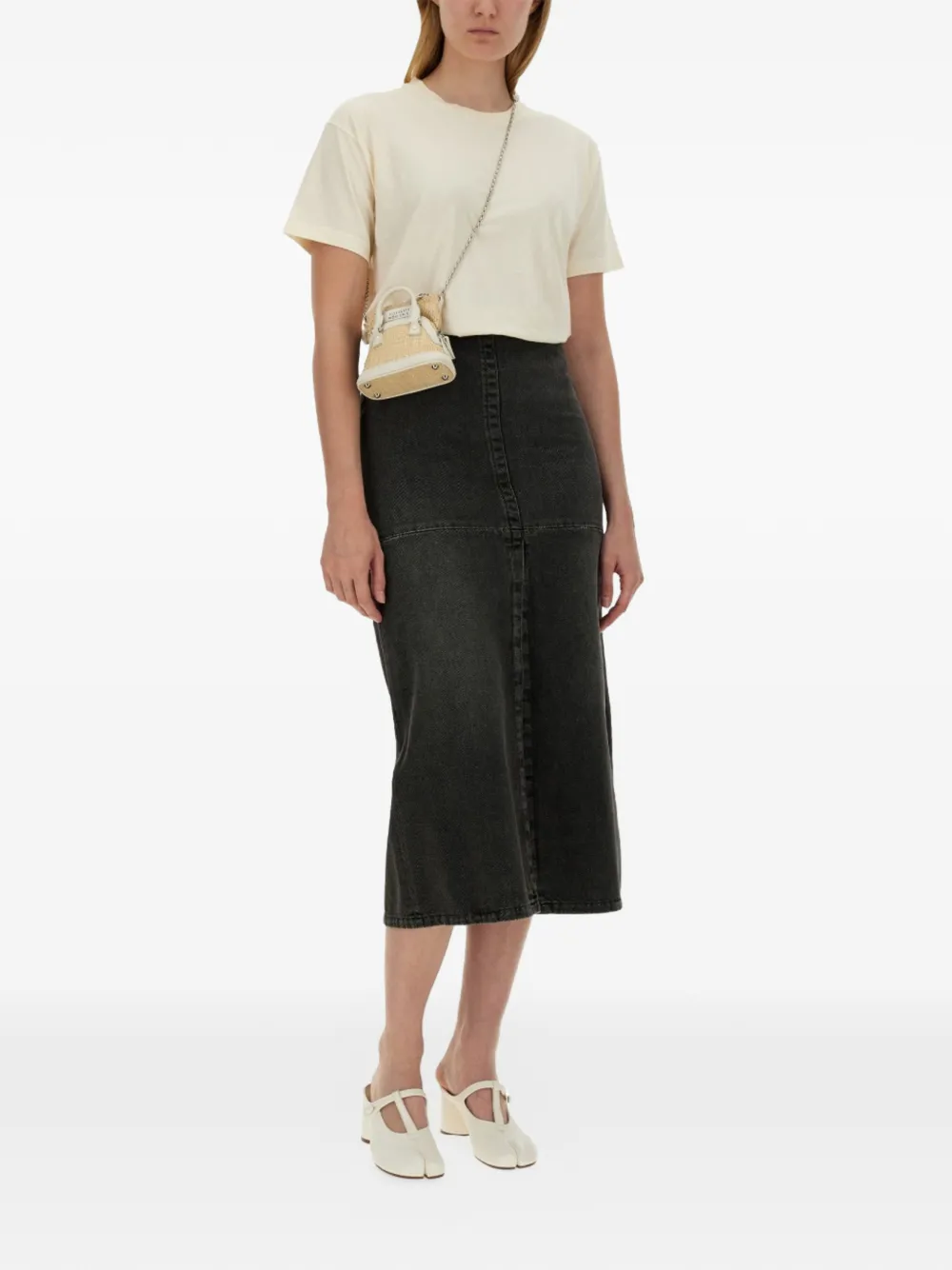 Maison Margiela T-shirt met ronde hals Beige