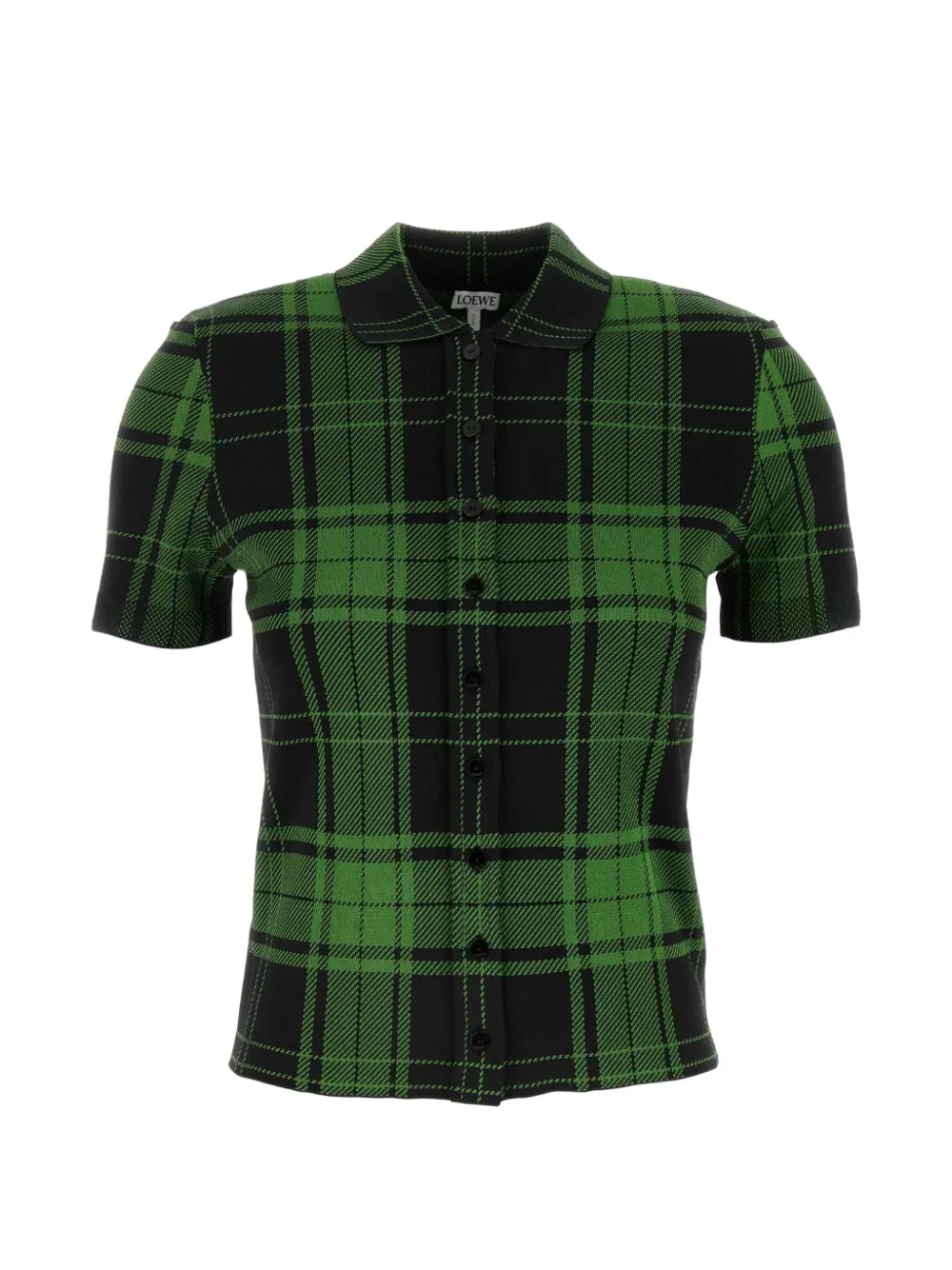 LOEWE plaid-pattern shirt - Verde