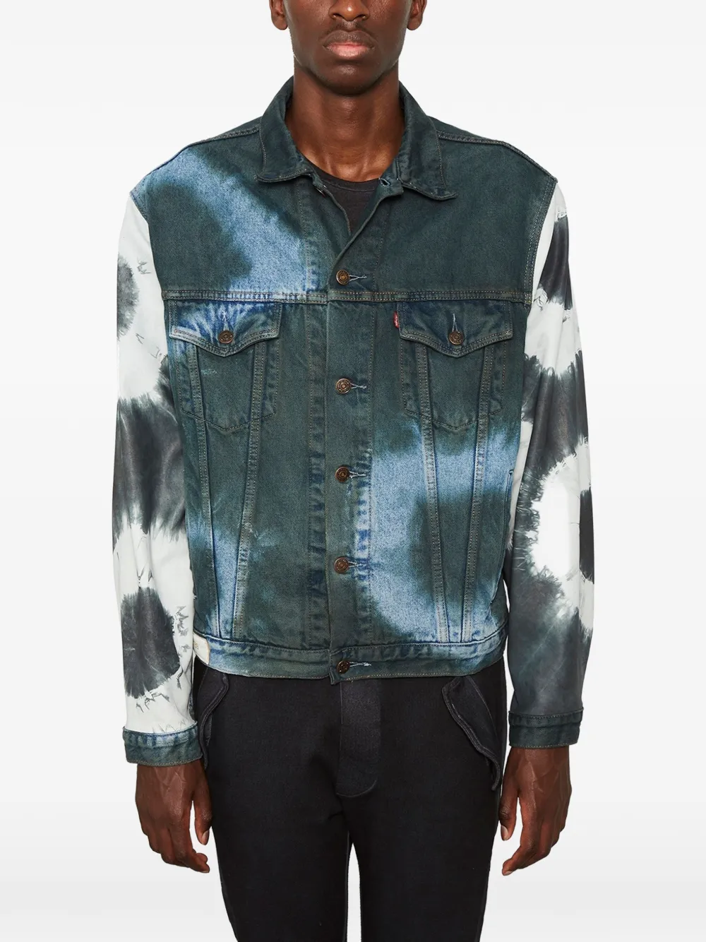 Giorgio Brato tie dye denim jacket - Blu