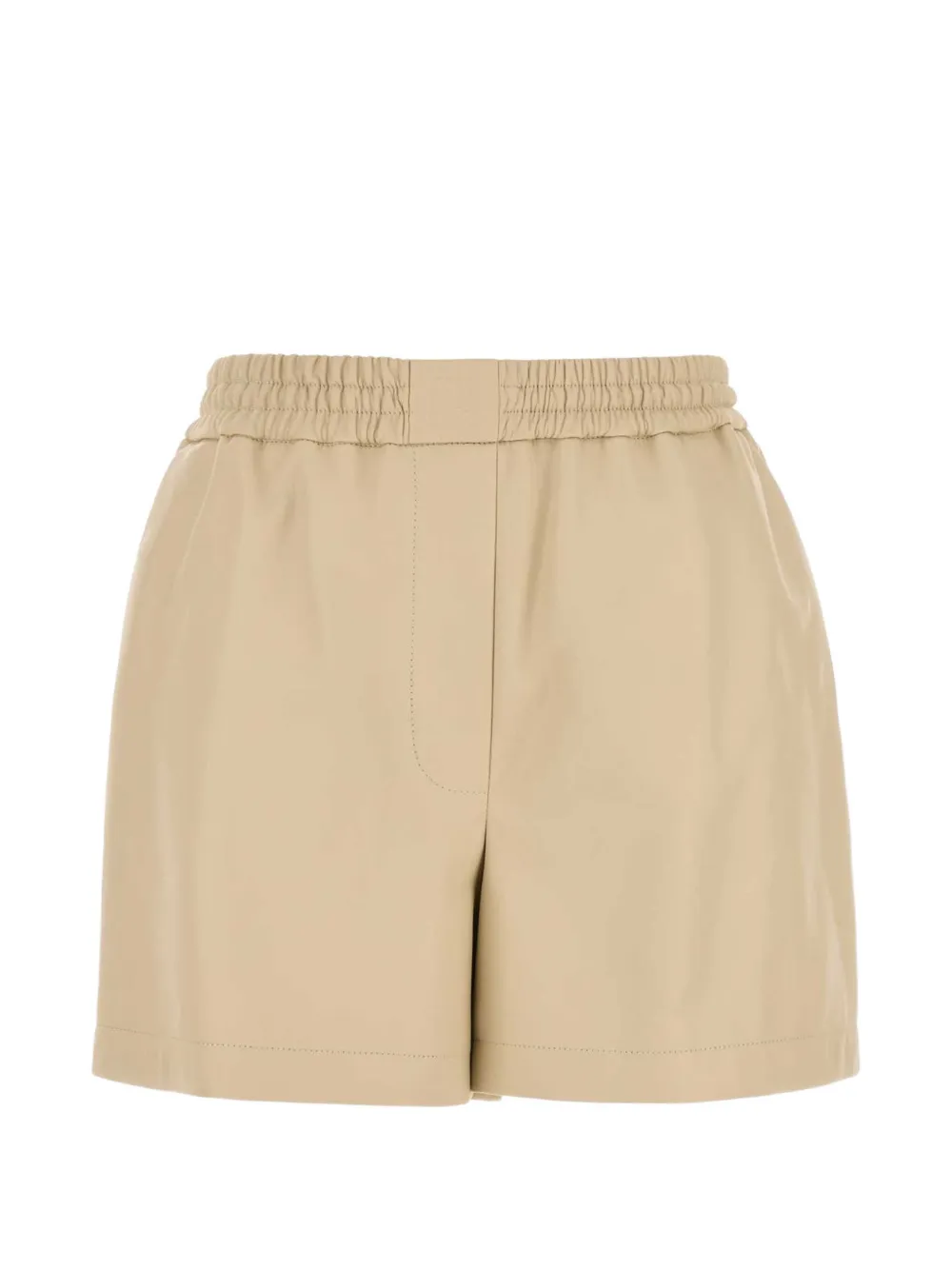LOEWE sand leather shorts - Toni neutri