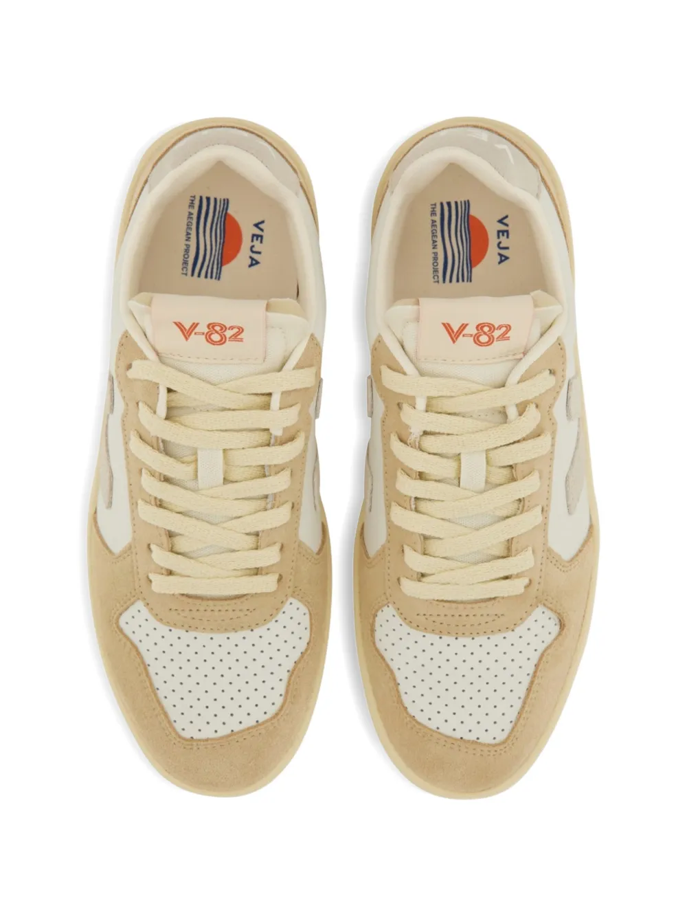 VEJA V-82 Aegean perforated sneakers Beige