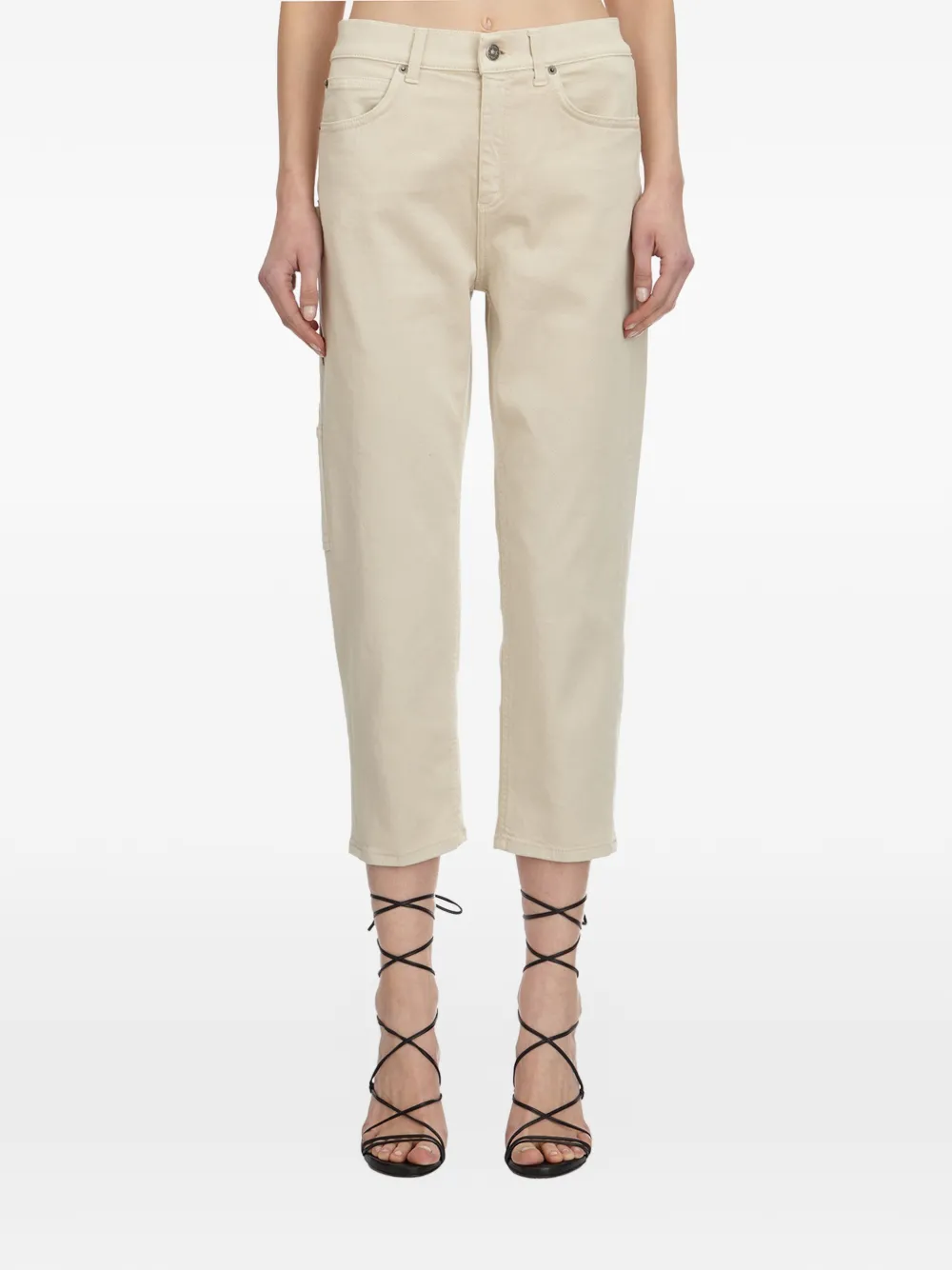 DONDUP Carrie multiple-pocket jeans - Toni neutri