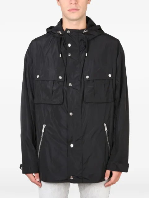 Balmain chest-pocket hooded jacket