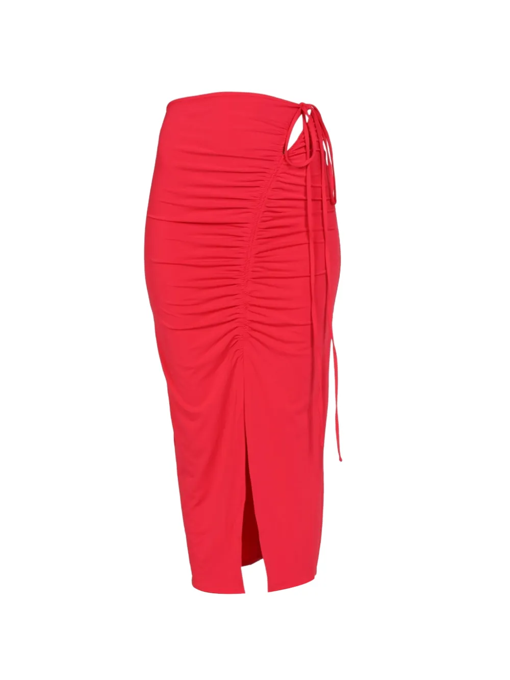 Self-Portrait Jersey skirt - Rosso