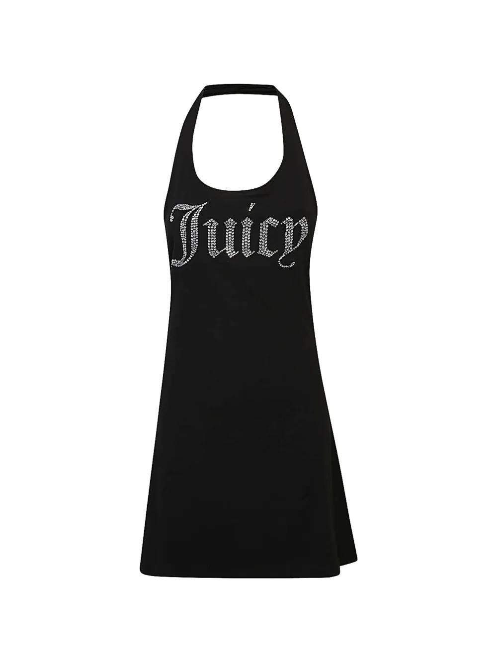 Juicy Couture mini halter logo detail dress - Nero