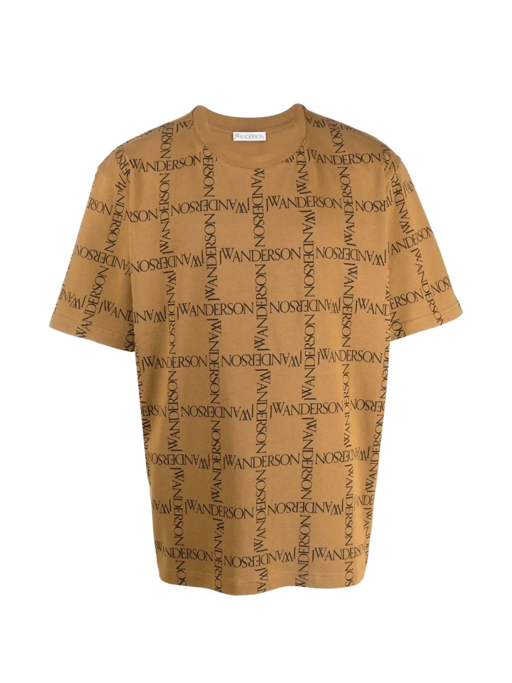 JW Anderson logo oversized T-shirt - Marrone