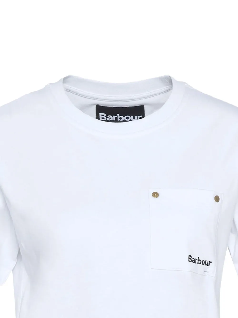 Barbour T-shirt met logo Wit