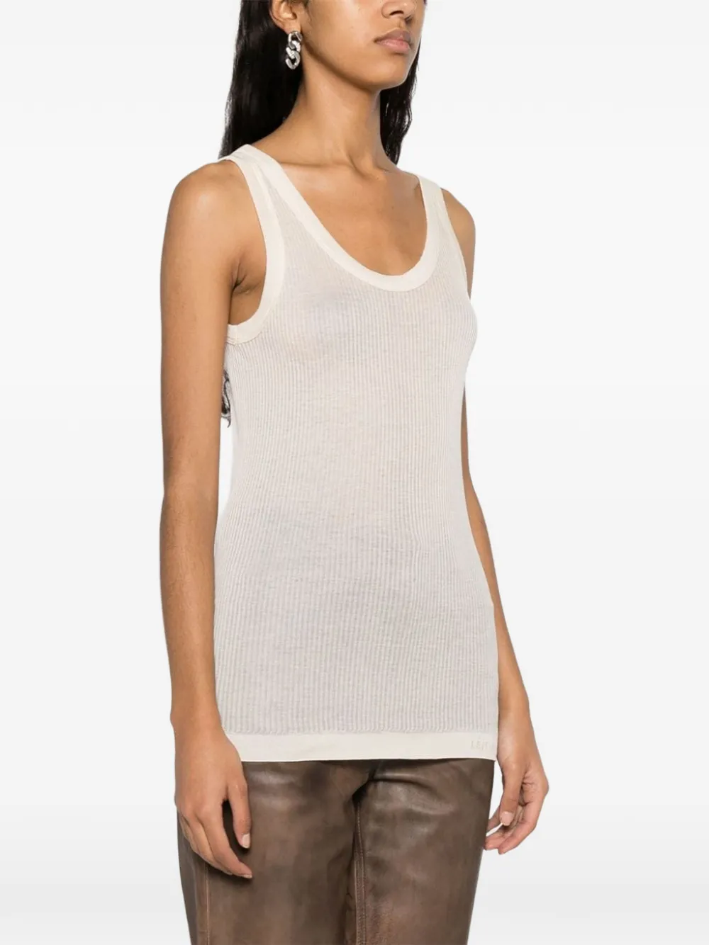 LEMAIRE ribbed tank top - Toni neutri