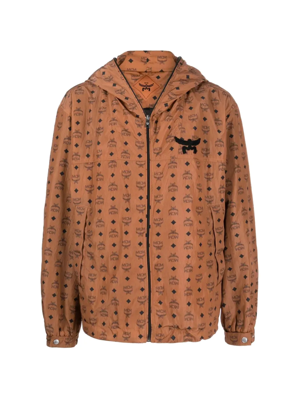MCM Visetos hooded jacket - Marrone