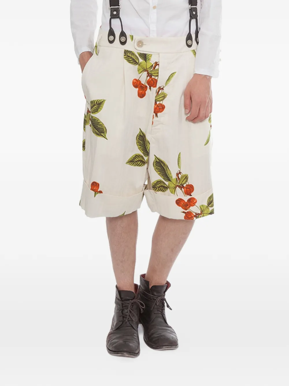 Nostra Santissima floral-print shorts - Toni neutri