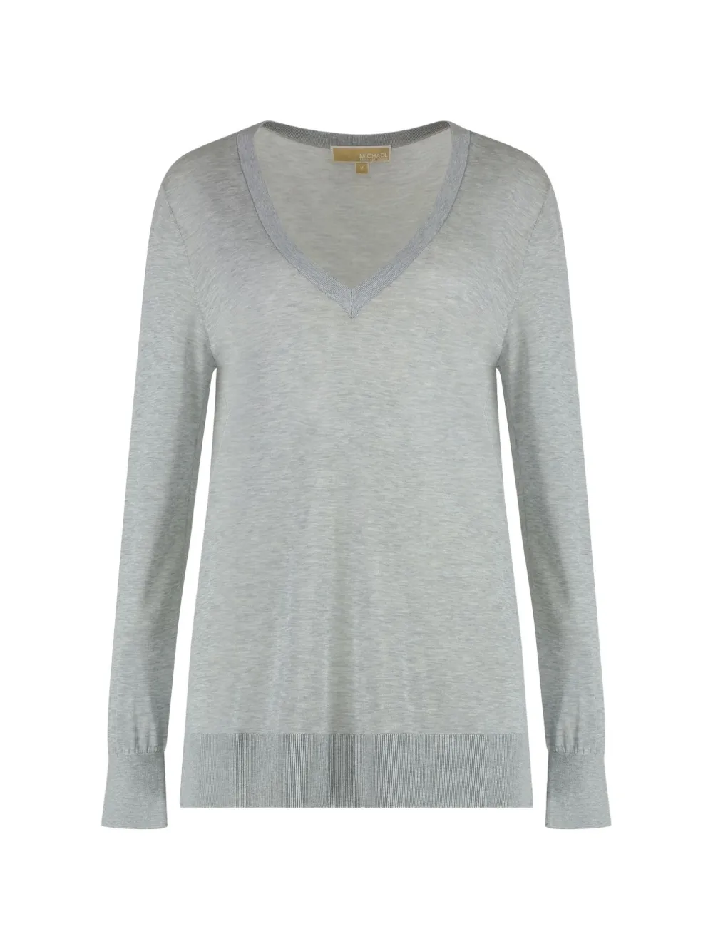 Michael Michael Kors V-neck long-sleeve sweater - Grigio