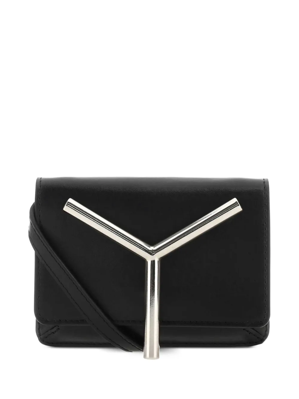 Y/Project leather cross body bag - Nero