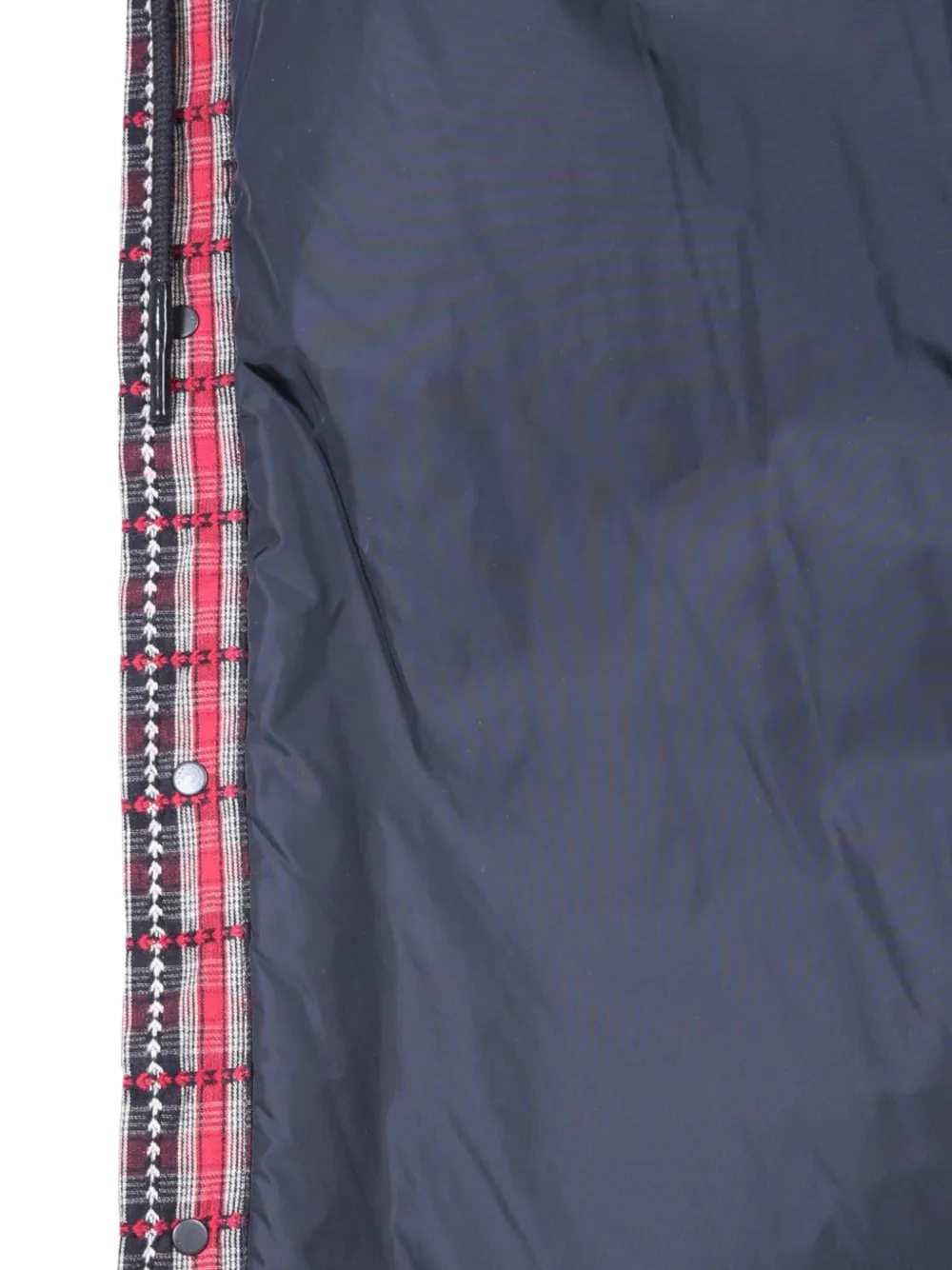 Off-White Geruit shirtjack Rood