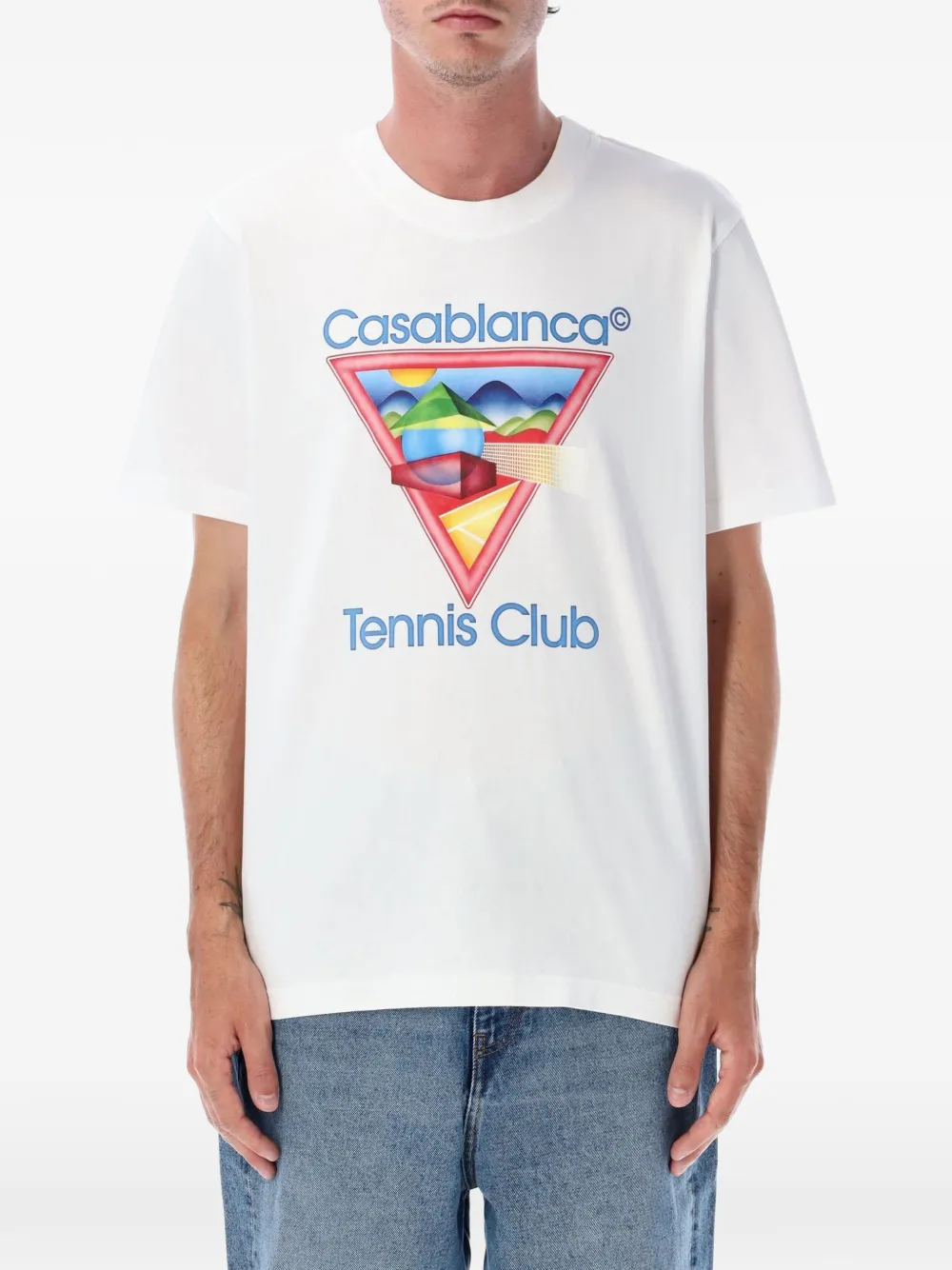 Casablanca T-shirt girocollo - Bianco
