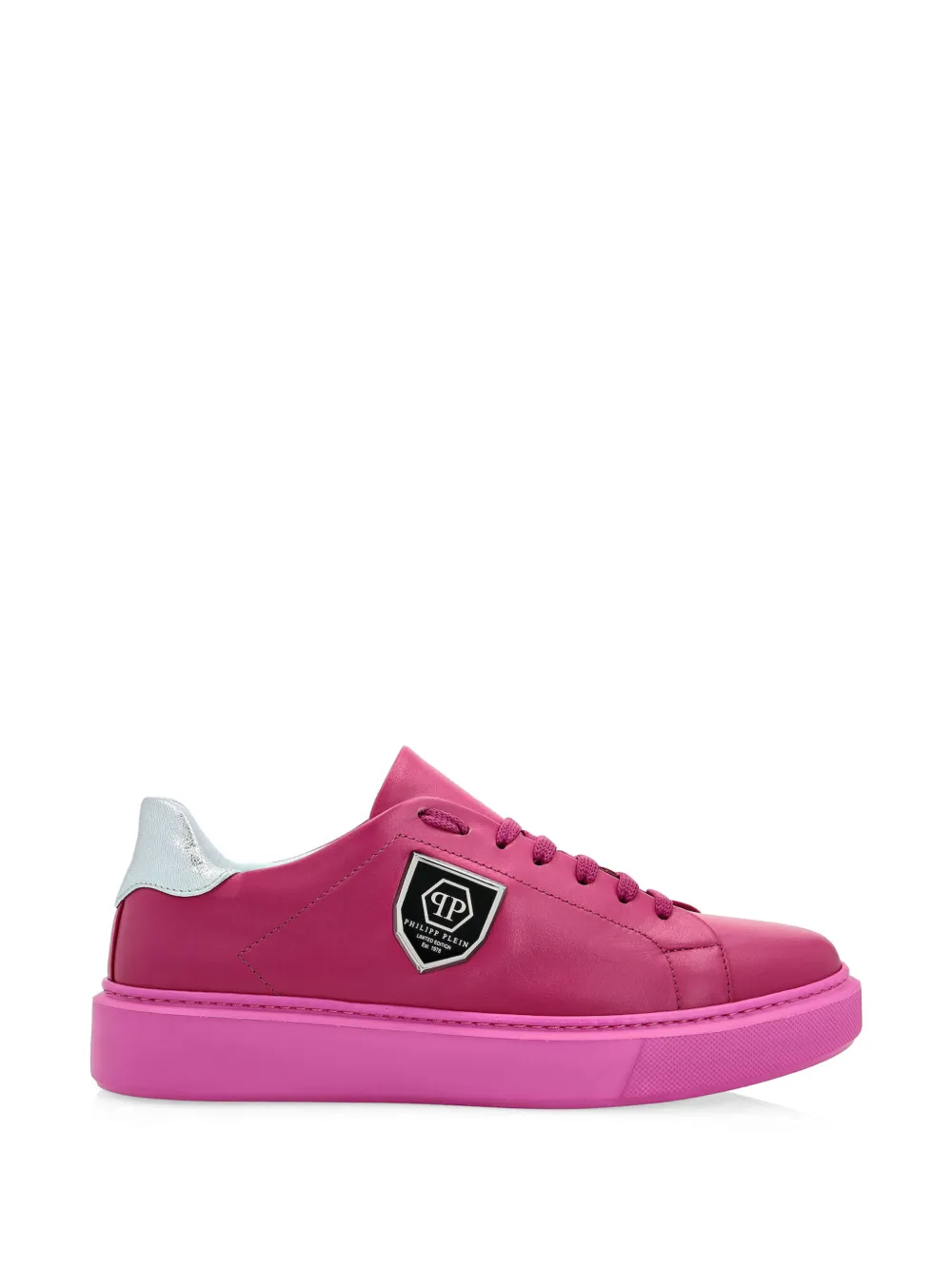 Philipp Plein Sneakers met logoplakkaat Roze