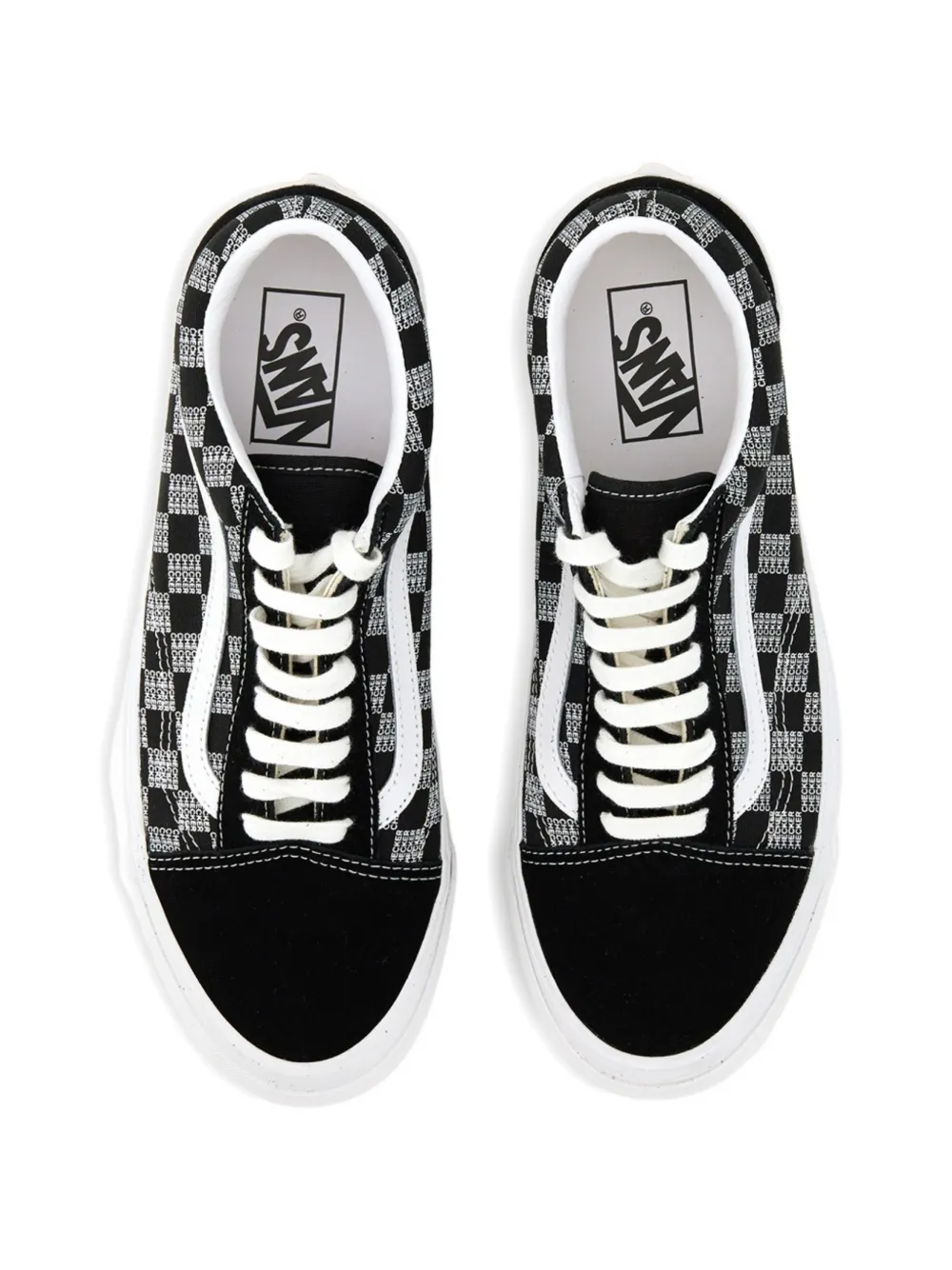 Vans Old Skool 36 geruite sneakers Zwart