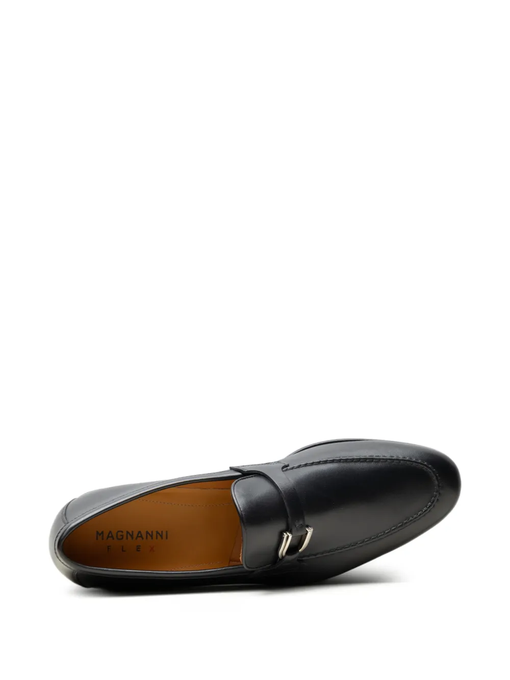 Magnanni Silvano strap leather loafers Zwart