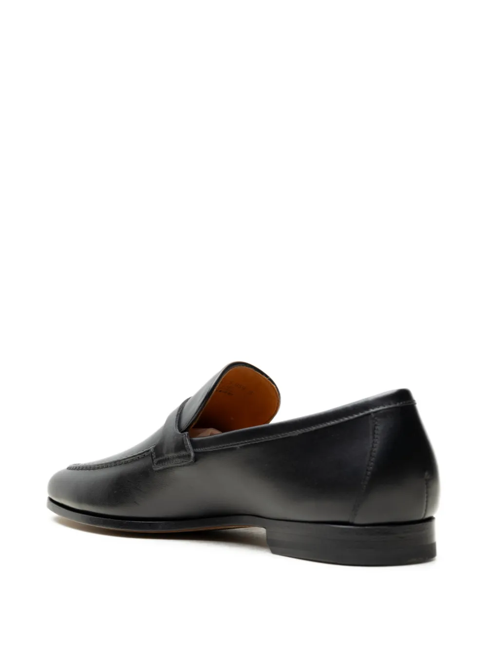 Magnanni Silvano strap leather loafers Zwart