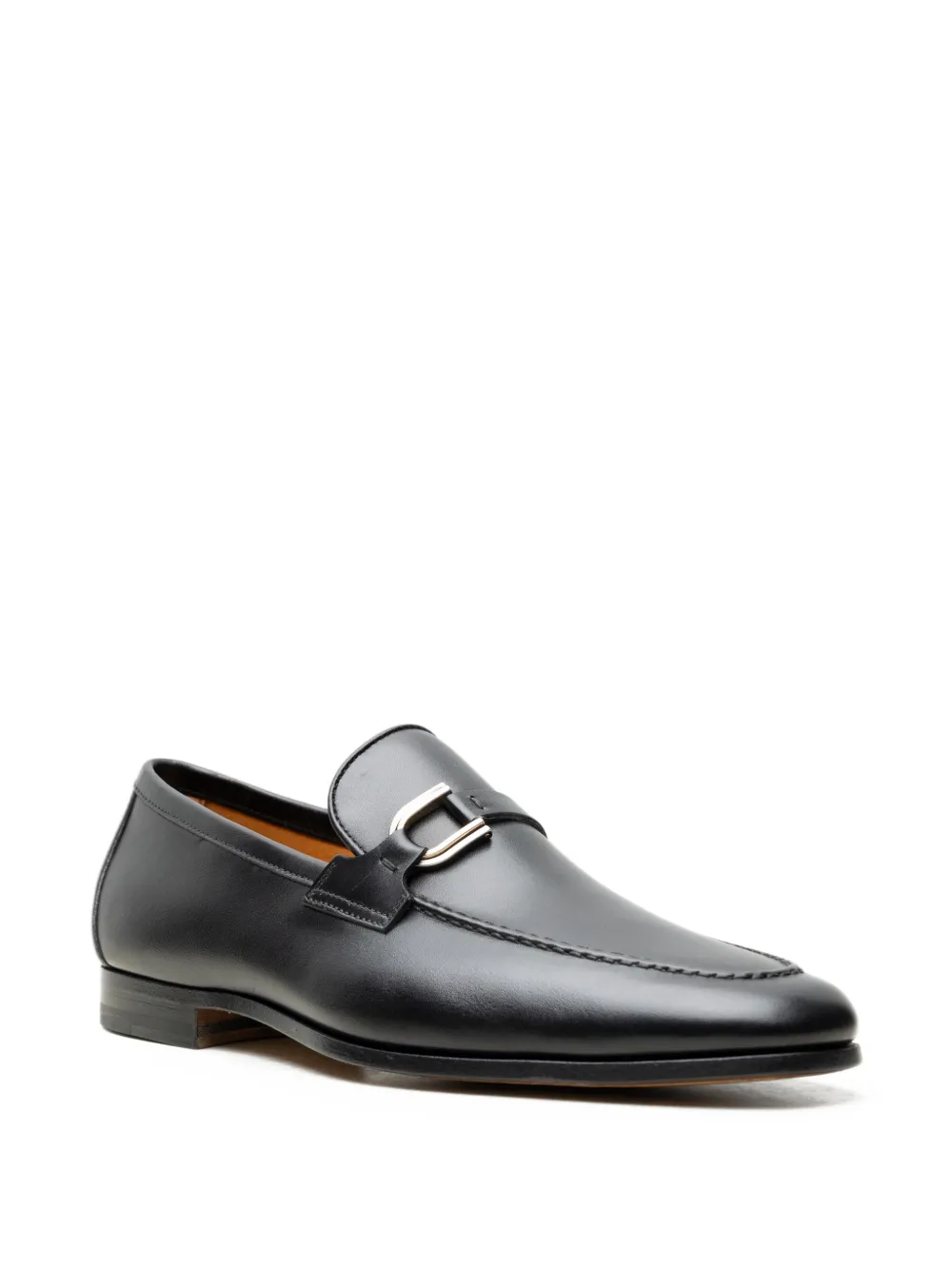 Magnanni Silvano strap leather loafers Zwart