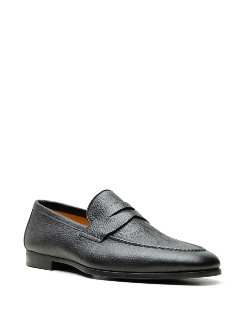 Magnanni Diezma II pebbled leather loafers Zwart
