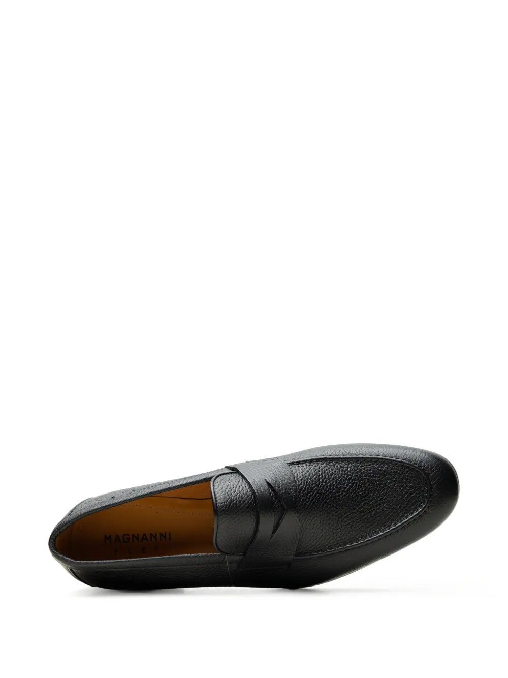 Magnanni Diezma II pebbled leather loafers Zwart
