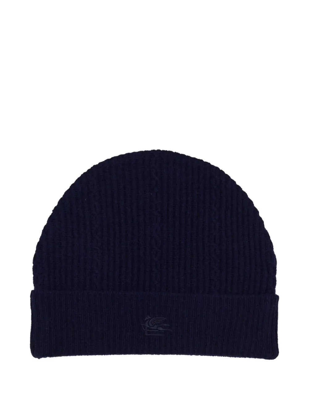 ETRO logo beanie hat - Blu
